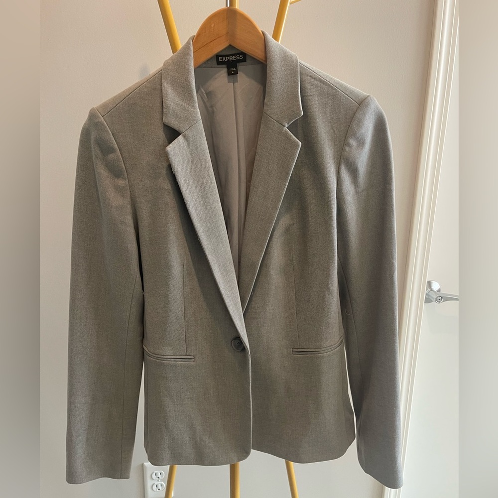 Express Editor One Button Blazer